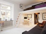 Дизайн спальни с высокими потолками